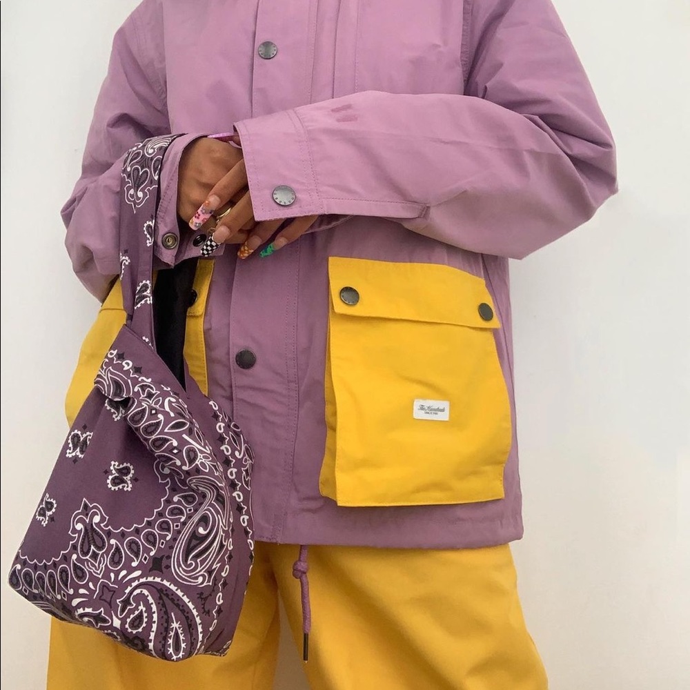 Yaito paisley knot bag - purple